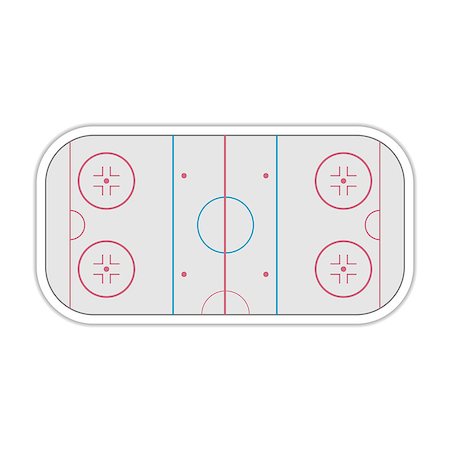 field hockey - A field to play Ice Hockey with markup, vector illustration. Stock Photo - Budget Royalty-Free & Subscription, Code: 400-08646676