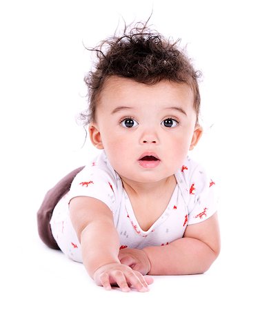 simsearch:400-04001701,k - adorable baby boy posing on white studio background Stock Photo - Budget Royalty-Free & Subscription, Code: 400-08646768