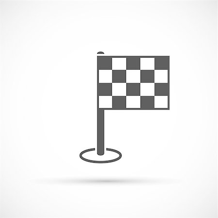 simsearch:400-06913633,k - Finish flag icon. Competition symbol. The finish line Fotografie stock - Microstock e Abbonamento, Codice: 400-08646874