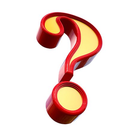 simsearch:400-05906315,k - Red question mark. Isolated on white background. 3d rendering Stock Photo - Budget Royalty-Free & Subscription, Code: 400-08646886