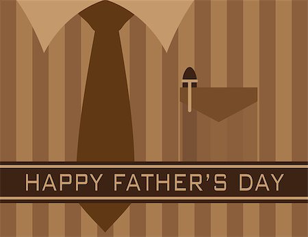 simsearch:400-08966203,k - Happy Father's Day Text with Tie Shirt Pocket Pen on Brown Stripes Pattern Background Illustration Foto de stock - Super Valor sin royalties y Suscripción, Código: 400-08647304