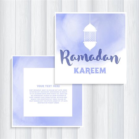 simsearch:400-08647515,k - Invitation with watercolor design for Ramadan Foto de stock - Super Valor sin royalties y Suscripción, Código: 400-08648490