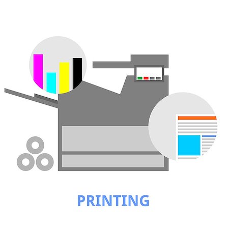 simsearch:400-08613337,k - An illustration showing a printing concept Stock Photo - Budget Royalty-Free & Subscription, Code: 400-08648580