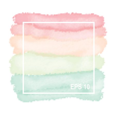 Vector watercolor palette. Pastel watercolor hand drawn background Stock Photo - Budget Royalty-Free & Subscription, Code: 400-08649695