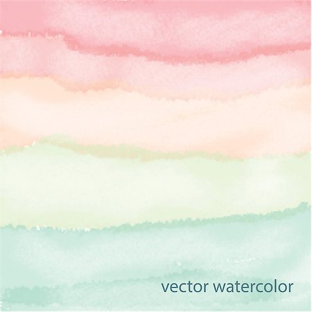 simsearch:400-08190918,k - Vector watercolor palette. Pastel watercolor hand drawn background Fotografie stock - Microstock e Abbonamento, Codice: 400-08649697