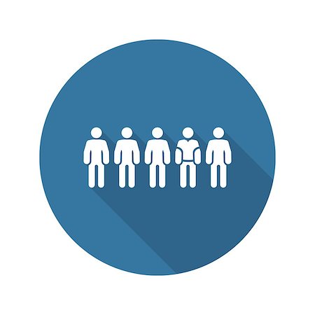 people together vector - Team Icon. Business Concept. Group of People with Leader. Flat Design. Isolated Illustration. App Symbol or UI element. Stock Photo - Budget Royalty-Free & Subscription, Code: 400-08654013