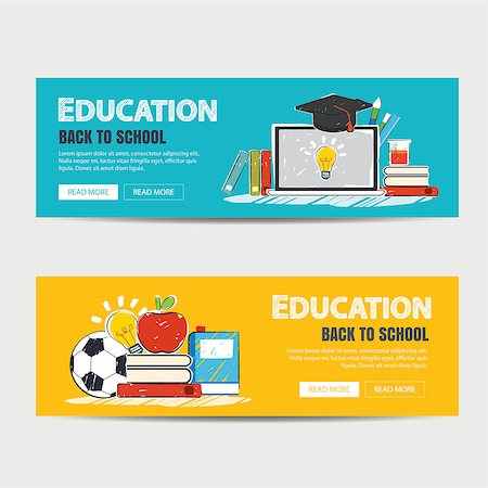 simsearch:400-07038979,k - education banner and back to school background template Stockbilder - Microstock & Abonnement, Bildnummer: 400-08654026