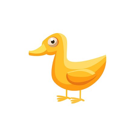 simsearch:400-08774806,k - Duck Simplified Cute Illustration In Childish Flat Vector Design Isolated On White Background Stockbilder - Microstock & Abonnement, Bildnummer: 400-08650238