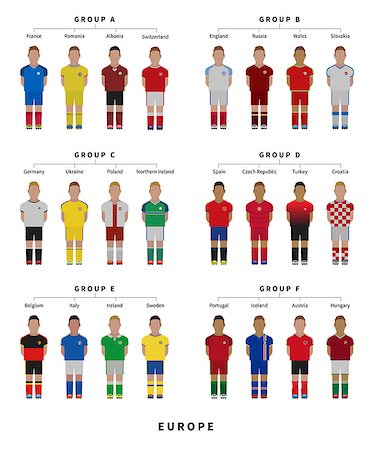 simsearch:400-07338591,k - Football, Soccer team. Player flat style vector illustration. Fotografie stock - Microstock e Abbonamento, Codice: 400-08650887