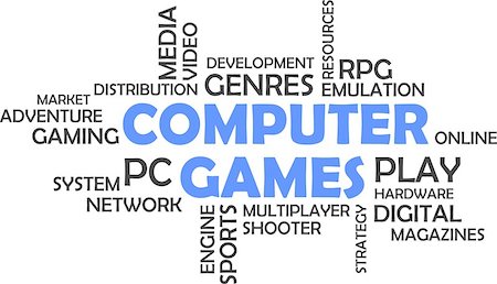 simsearch:400-08283741,k - A word cloud of computer games related items Foto de stock - Super Valor sin royalties y Suscripción, Código: 400-08650933