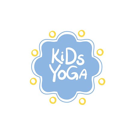 physical education - Yoga Kids Logo Bright Color Cartoon Childish Style Flat Vector Drawing On White Background Photographie de stock - Aubaine LD & Abonnement, Code: 400-08651072