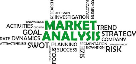 simsearch:400-08652442,k - A word cloud of market analysis related items Stockbilder - Microstock & Abonnement, Bildnummer: 400-08651375