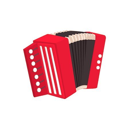 Russian Button Accordion Bright Color Detailed Cartoon Style Vector Illustration Isolated On White Background Photographie de stock - Aubaine LD & Abonnement, Code: 400-08651872
