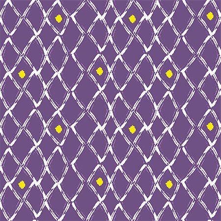 paint brush stroke vector - Brush stroke seamless purple mesh vector seamless pattern. Rough grid violet background with yellow spots. Stock Photo - Budget Royalty-Free & Subscription, Code: 400-08652085