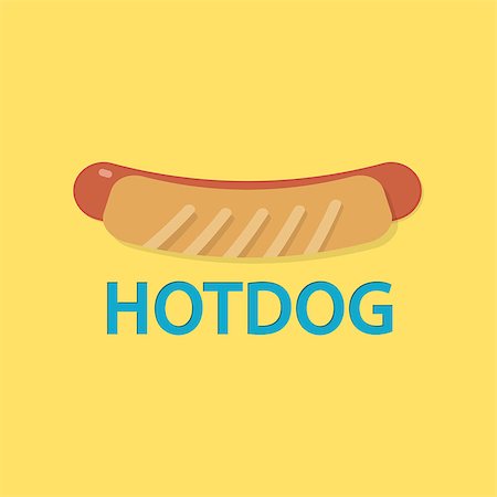 Hotdog icon in origami paper flat style vector ilustration Stock Photo - Budget Royalty-Free & Subscription, Code: 400-08652261