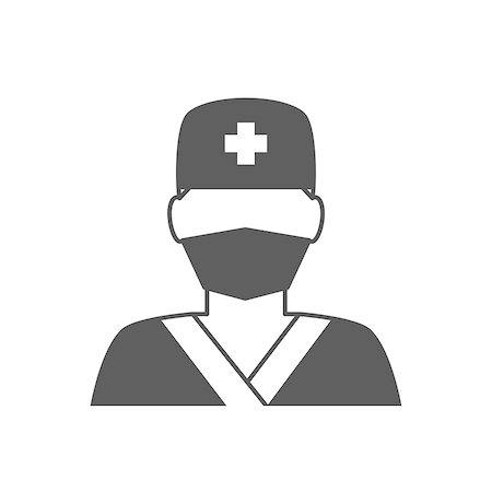simsearch:400-08650576,k - Doctor avatar icon. Surgeon doctor in medical clothes Photographie de stock - Aubaine LD & Abonnement, Code: 400-08652297