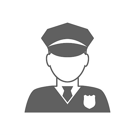 simsearch:400-08262697,k - Police officer avatar icon. Trendy policeman icon in flat line style Stockbilder - Microstock & Abonnement, Bildnummer: 400-08652330