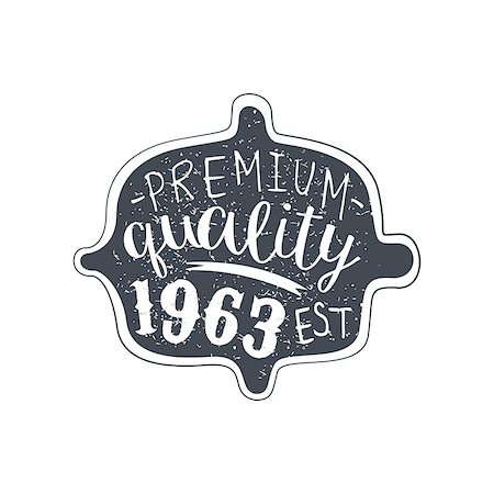 simsearch:400-08650986,k - Premium Quality Clothing Vintage Emblem. Hand Drawn Vector Stamp. Stock Photo - Budget Royalty-Free & Subscription, Code: 400-08652493