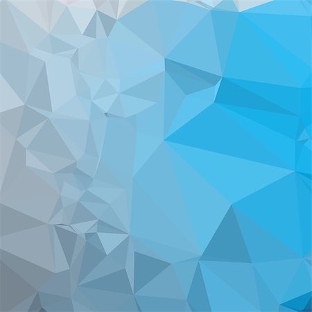 simsearch:400-08708015,k - Low polygon style illustration of a capri blue abstract geometric background. Stock Photo - Budget Royalty-Free & Subscription, Code: 400-08652929