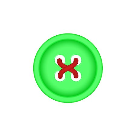 simsearch:400-06172938,k - Sewing button in green design with sewing thread on white background Foto de stock - Super Valor sin royalties y Suscripción, Código: 400-08653020