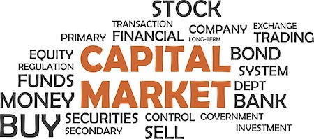 simsearch:400-04644175,k - A word cloud of capital market related items Foto de stock - Super Valor sin royalties y Suscripción, Código: 400-08653022