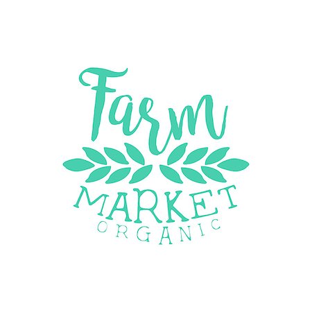 Farm Market Vintage Emblem. Hand Drawn Vector Creative Stamp. Stock Photo - Budget Royalty-Free & Subscription, Code: 400-08653058