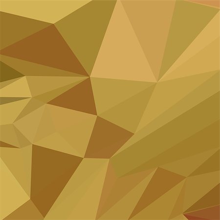 simsearch:400-08626335,k - Low polygon style illustration of goldenrod yellow abstract geometric background. Stock Photo - Budget Royalty-Free & Subscription, Code: 400-08653366