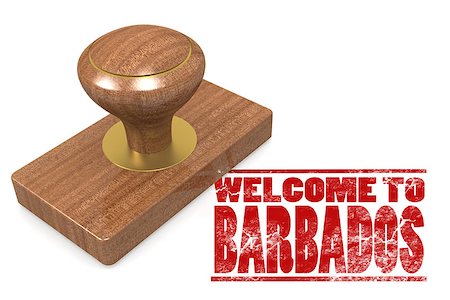 signs in barbados - Red rubber stamp with welcome to Barbados image with hi-res rendered artwork that could be used for any graphic design. Stock Photo - Budget Royalty-Free & Subscription, Code: 400-08669709