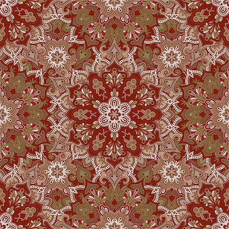 simsearch:400-08675339,k - Boho style flower seamless pattern. Tiled mandala design, best for print fabric or papper and more. Stock Photo - Budget Royalty-Free & Subscription, Code: 400-08674247