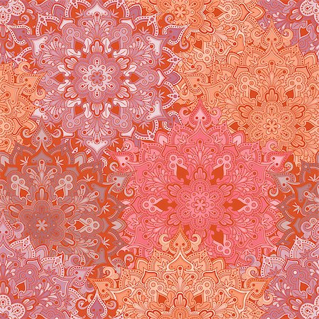 simsearch:400-08675339,k - Boho style flower seamless pattern. Tiled mandala design, best for print fabric or papper and more. Stock Photo - Budget Royalty-Free & Subscription, Code: 400-08675336