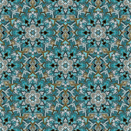 simsearch:400-08675339,k - Boho style flower seamless pattern. Tiled mandala design, best for print fabric or papper and more. Stock Photo - Budget Royalty-Free & Subscription, Code: 400-08675331