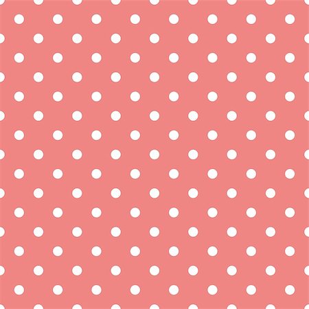 simsearch:400-07428310,k - Seamless vector pattern with white polka dots on tile pastel pink background Stock Photo - Budget Royalty-Free & Subscription, Code: 400-08675396