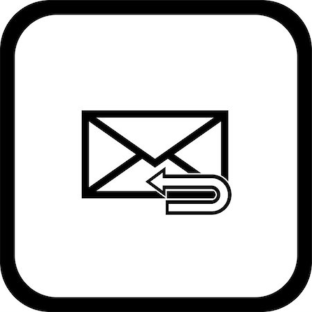 simsearch:700-00056820,k - Email symbol letter icon - vector, flat design. Eps 10. Stock Photo - Budget Royalty-Free & Subscription, Code: 400-08675541