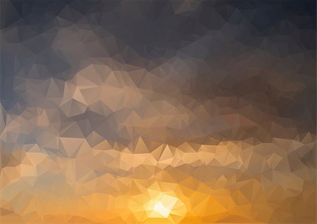 extezy (artist) - Abstract background. Colorful abstract background for design. Vector template pattern. Geometric triangular mosaic colors of the sea and sand sky. vector illustration frame Fotografie stock - Microstock e Abbonamento, Codice: 400-08676734