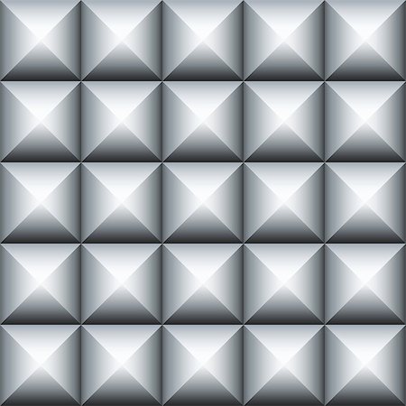 simsearch:400-08749182,k - Abstract geometric 3d metal pattern. Seamless vector background. Stock Photo - Budget Royalty-Free & Subscription, Code: 400-08677569
