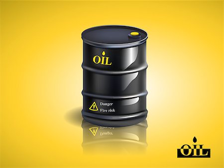 simsearch:400-08529010,k - Vector realistic black metal oil barrel ,vector illustration. Photographie de stock - Aubaine LD & Abonnement, Code: 400-08677868