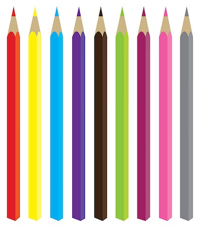 simsearch:859-03039063,k - vector illustration of a school background with pencils Stockbilder - Microstock & Abonnement, Bildnummer: 400-08678928