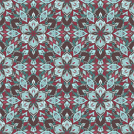 simsearch:400-08675339,k - Boho style flower seamless pattern. Tiled mandala design, best for print fabric or papper and more. Stock Photo - Budget Royalty-Free & Subscription, Code: 400-08679207