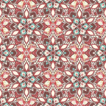 simsearch:400-08675339,k - Boho style flower seamless pattern. Tiled mandala design, best for print fabric or papper and more. Stock Photo - Budget Royalty-Free & Subscription, Code: 400-08679202