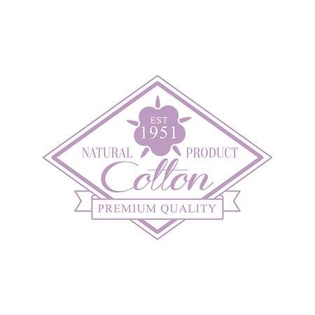 simsearch:400-08653615,k - Cotton Violet Product Logo Vector Classic Style Design On White Background Foto de stock - Royalty-Free Super Valor e Assinatura, Número: 400-08679451