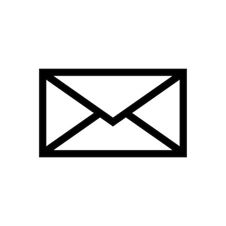 posta in uscita - Email symbol letter icon - vector, flat design. Eps 10. Fotografie stock - Microstock e Abbonamento, Codice: 400-08679910