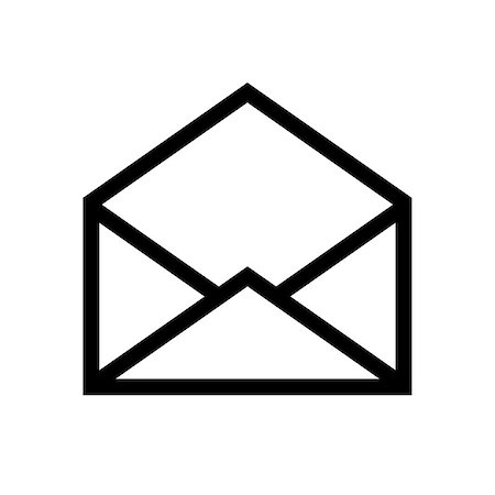 posta in uscita - Email symbol letter icon - vector, flat design. Eps 10. Fotografie stock - Microstock e Abbonamento, Codice: 400-08679911