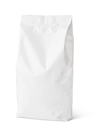 simsearch:400-08680172,k - Blank snack paper bag package isolated on white with clipping path Foto de stock - Super Valor sin royalties y Suscripción, Código: 400-08679965