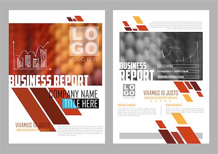 illustration of Annual report and presentation Leaflet Brochure Flyer and book cover layout template design Stock Photo - Budget Royalty-Free & Subscription, Code: 400-08670436