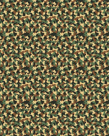 digital camouflage wallpaper - Seamless digital fashion camouflage pattern, vector illustration Stock Photo - Budget Royalty-Free & Subscription, Code: 400-08670727