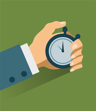 simsearch:400-09010206,k - Time management. Vector modern illustration in flat style with male hand holding stopwatch Foto de stock - Super Valor sin royalties y Suscripción, Código: 400-08671202