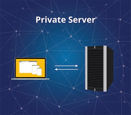 simsearch:400-05914602,k - private server with server and laptop communication vector graphic illustration Stockbilder - Microstock & Abonnement, Bildnummer: 400-08671463