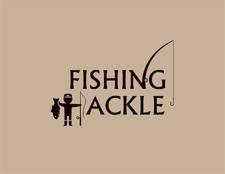 simsearch:400-08258030,k - fishing tackle background with fishing rod and fisherman silhouette Stock Photo - Budget Royalty-Free & Subscription, Code: 400-08672160