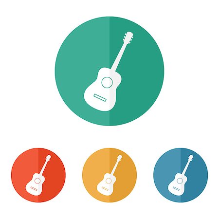 simsearch:400-08414976,k - Acoustic guitar icon vector Stock Photo - Budget Royalty-Free & Subscription, Code: 400-08672277