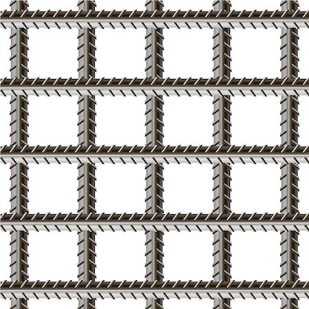 rebañar - Rebars, Reinforcement Steel Isolated on White Background. Construction Metal Armature. Stock Photo - Budget Royalty-Free & Subscription, Code: 400-08672310